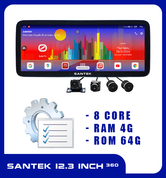 Santek 12.3 inch 360