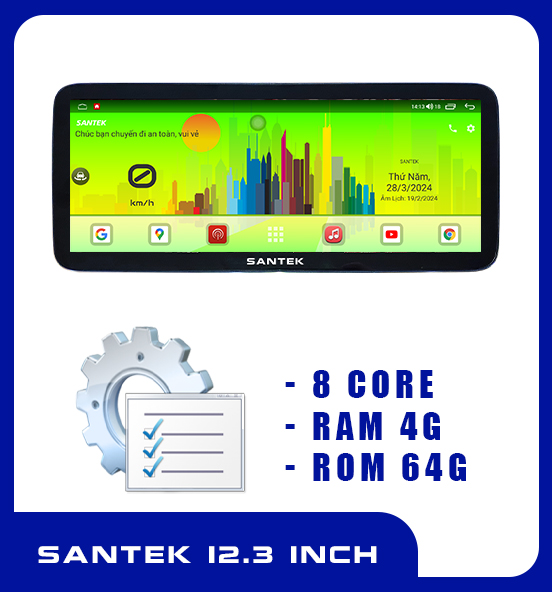 Santek 12.3 inch