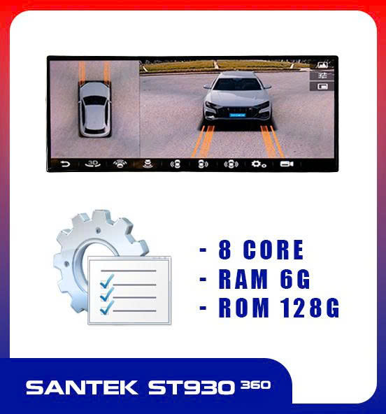 Màn hình android Santek ST930 360